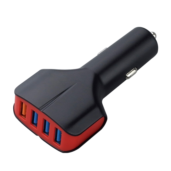 四口USB車載充電器