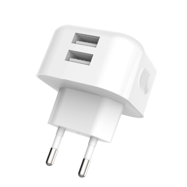 歐規(guī)雙USB旅行充電器-ST410