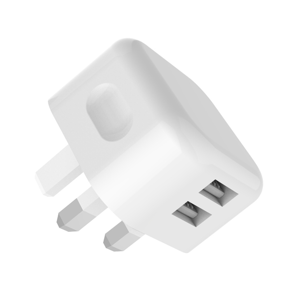 英規(guī)雙USB旅充充電器-ST410