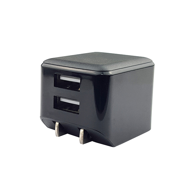 迷你美規(guī)折疊雙USB充電器-ST630