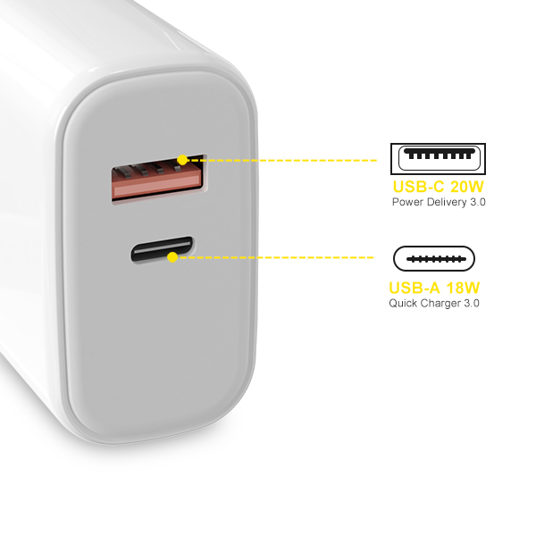 PD 20W+QC3.0 快速充電器-ST730 歐規(guī)