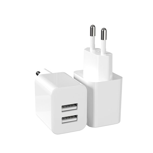 歐規(guī)雙口USB充電器-ST530S