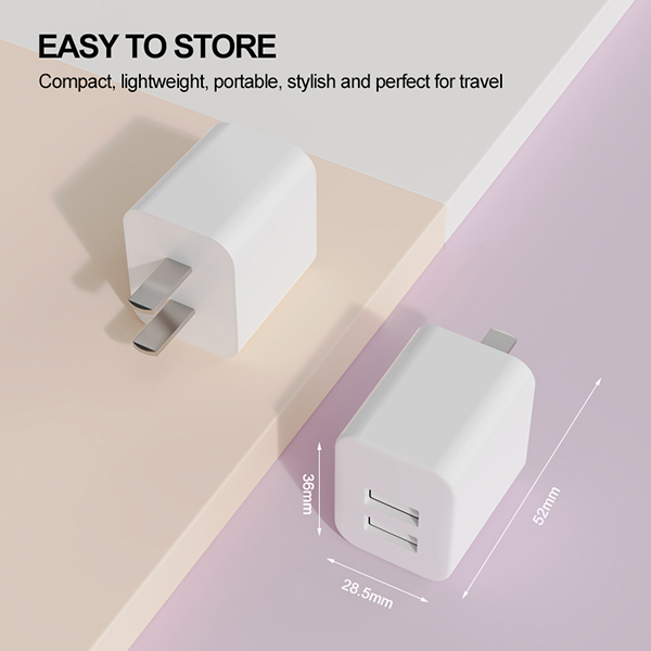 中規(guī)雙口旅充充電器-ST530S