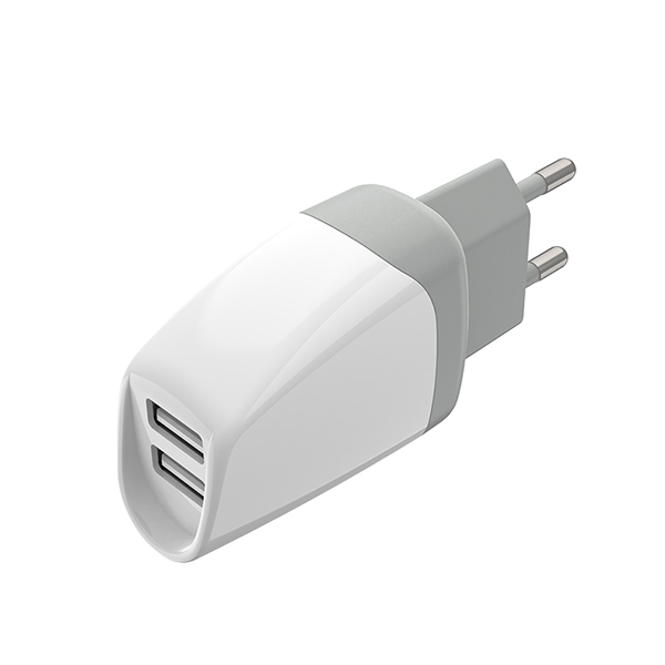 歐規(guī)雙USB旅行充電器-ST260