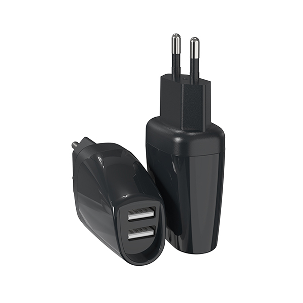 歐規(guī)雙USB旅行充電器-ST260