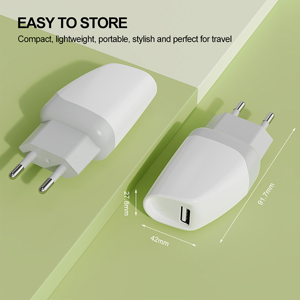 歐規(guī)單USB旅行充電器-ST250