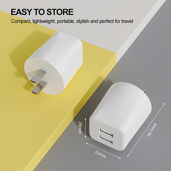 2.4A雙USB旅行充電器-ST640 中規(guī)