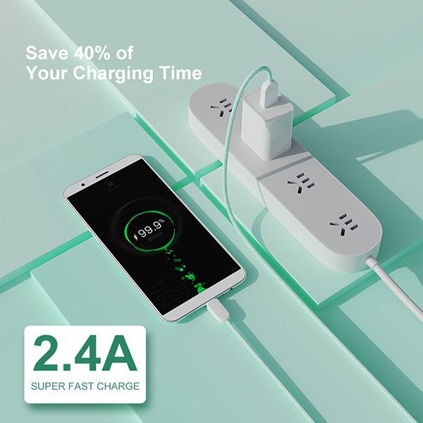 2.4A雙色編織數(shù)據(jù)線SA410-M