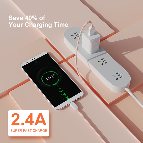 2.4A雙色編織數(shù)據(jù)線SA410-M