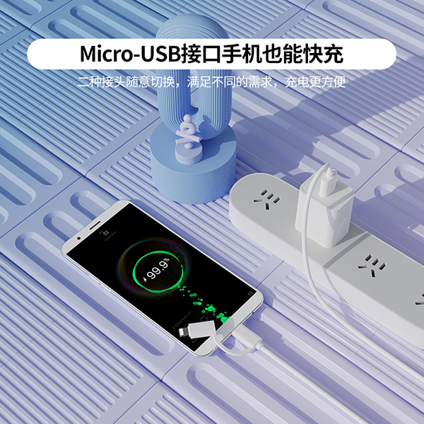 2.4A 二合一數(shù)據(jù)線