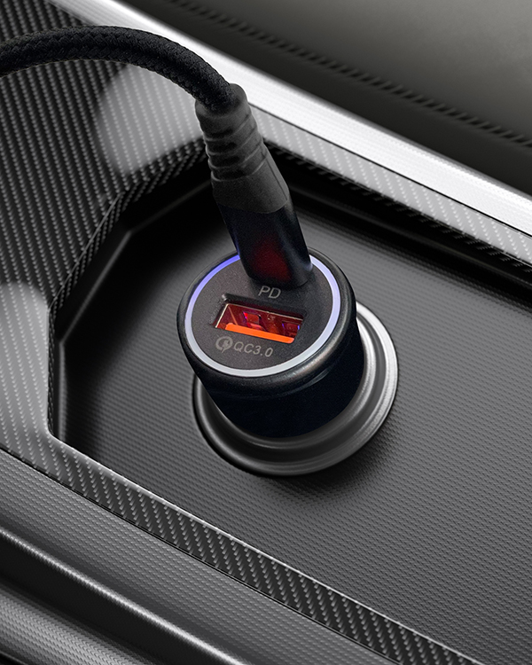 30W PD+QC3.0車載充電器 SC353 30W PD+QC3.0車載充電器 SC353